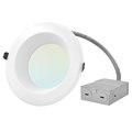 Luxrite 6 Inch Commercial LED Recessed Downlight 4 CCT Selectable 15/19/24W 1200/1600/2000LM Dimmable LR23952-1PK